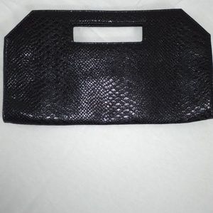 Express Croc Cut-Out Clutch Purse